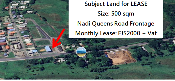 Commercial Space for Lease, Queens Road Nadi 南迪主路边 商业吉地出租 Image count(title)%