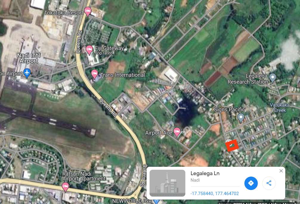 Nadi Legalega Vacant Land For Sale 南迪机场附近酋长地出售